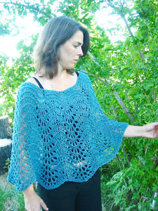 #251 Easy Lace Poncho Pattern