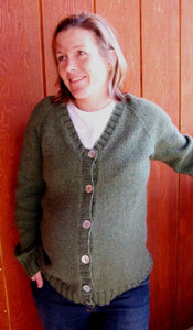 #274 Top Down V Neck Maternity Cardigan Pattern