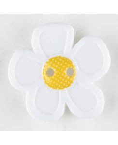Flower Button w/ Yellow Center-Large
