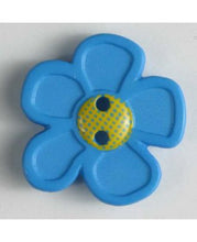Flower Button w/ Yellow Center-Large