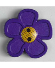 Flower Button w/ Yellow Center-Large