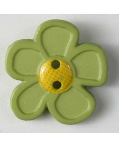 Flower Button w/ Yellow Center-Large
