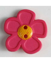 Flower Button w/ Yellow Center-Large