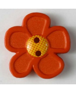Flower Button w/ Yellow Center-Large