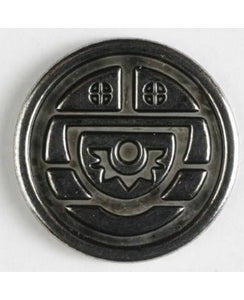 Full Metal Button Round Aztec