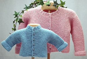 #420 Baby 'J' Cardigan Pattern