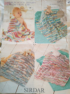 #4451 Crofter DK Crochet Blankets Pattern