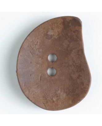 Fashion Button-Teardrop-Brown