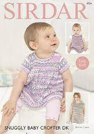 #4754 Snuggly Baby Crofter DK Dresses Pattern
