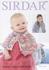 #4797 Snuggly Baby Crofter DK Capes Pattern