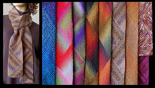 #69 Short Row Multi-directional Scarf Pattern
