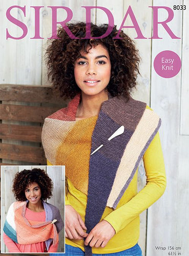 #8033 Colourwheel DK Knit Wraps Pattern