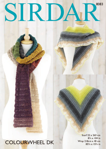 #8083 Colourwheel DK Scarf & Wrap Pattern