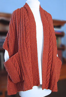 #AC-032 Cabled Reader's Wrap Pattern