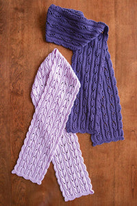 #AC-74x Fuchsia Lace Scarves Pattern