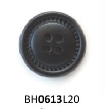 Black Leather Button