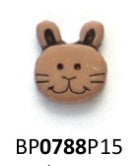 Bunny Rabbit Face Button