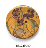 Coconut Floral Trellis Button-Large