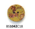 Coconut Floral Trellis Button-Small