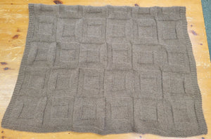 Brown Block Afghan