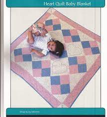 #CH-50 Heart Quilt Baby Blanket Pattern