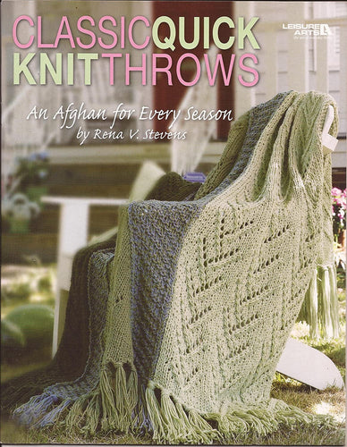 #4233 Classic Quick Knit Throws Book