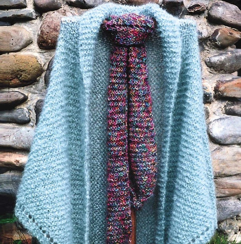 #EK707 English Garden Shawl & Scarf Pattern