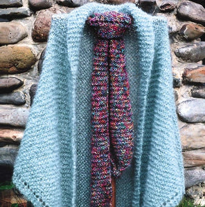 #EK707 English Garden Shawl & Scarf Pattern