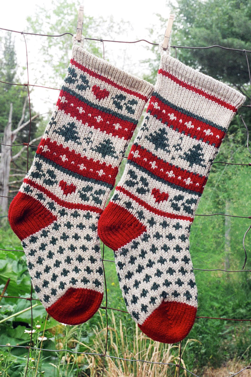 Evergreen Christmas Stocking Pattern