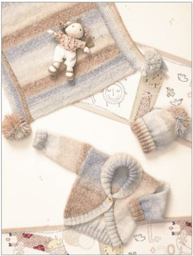 #JB011 Cardigan, Hat & Blanket Pattern