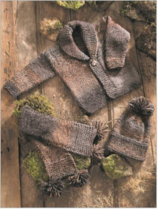 #JB014 Cardigan, Hat & Scarf Pattern