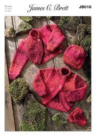 #JB016 Cardigan, Hat & Mitts Pattern