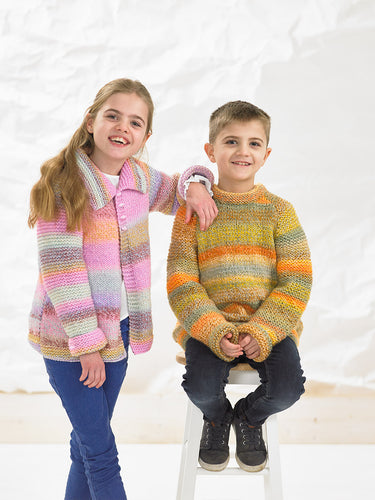 #JB858 Child's Jacket and A-Line Sweater Pattern