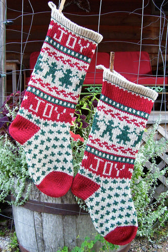 Joy Christmas Stocking Pattern