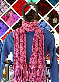 #KS112 Cabled Scarf Pattern