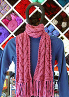 #KS112 Cabled Scarf Pattern