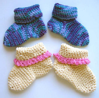 Kiddie Socks (Crochet) Pattern
