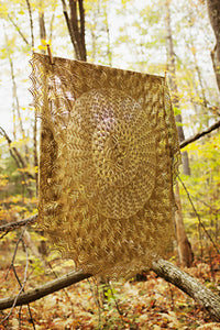 Leaves of Grass Pi Shawl Pattern