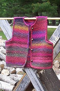 Monet's Garden Classic Garter Stitch Vest Pattern