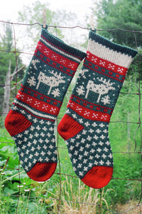Moose Christmas Stocking Pattern