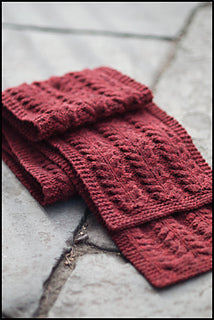 Pavement Reversible Cabled Scarf Pattern