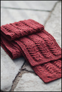 Pavement Reversible Cabled Scarf Pattern