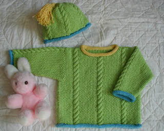 #SW-006 Seed & Cable Sweater Set Pattern
