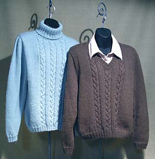 #SW-018 Braided Cable Pullovers Pattern