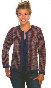 Slip-Stitch Tweed Jacket