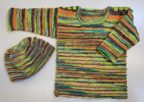 Sunshine Stripes Pullover & Hat Pattern