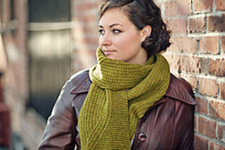 Wayfarer Scarf with Asymmetrical Motifs Pattern